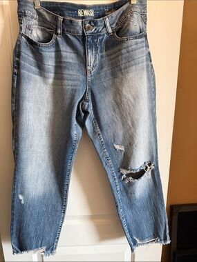 Rewash Light Blue Denim Jeans with Rewash Logo